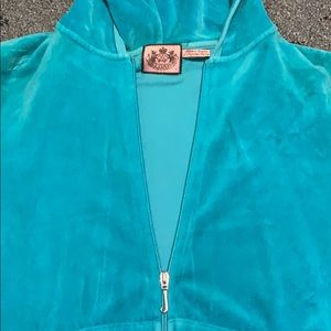 Juicy velour hooded zip up
